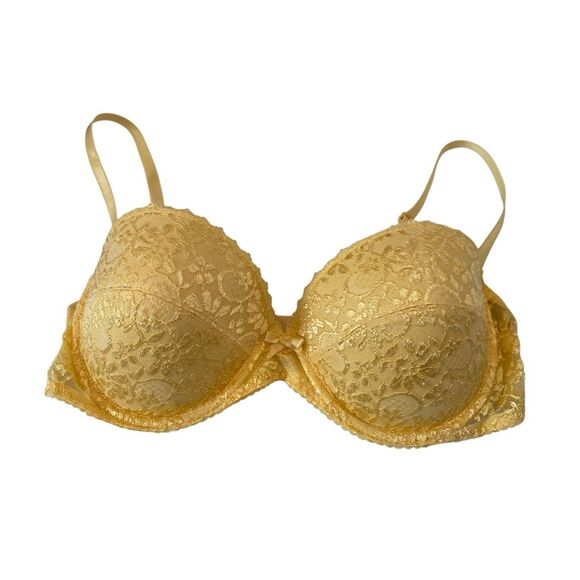 Soft Sensations Lace Padded Push Up Bra 36C Boost Sexy Coquette Intimates - Picture 7 of 9